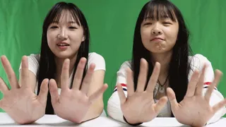 Asian XINXIN MENGMENG hand worship