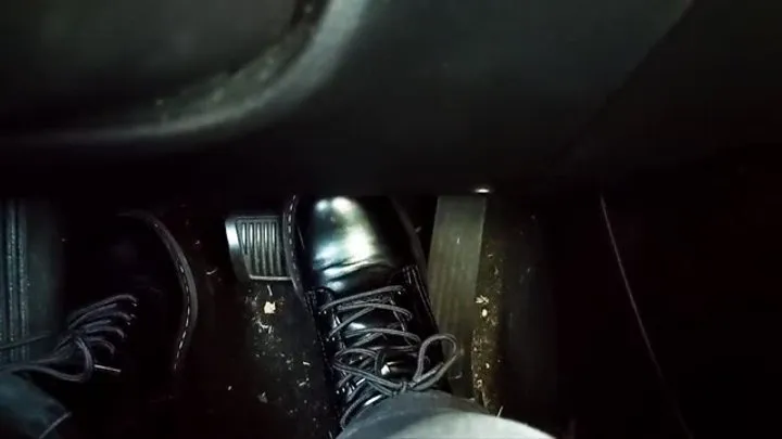 Black Combat Boots Pedal Pumping