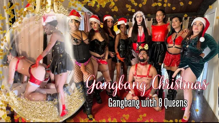 Gangbang with Santa's reindeer