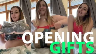 Opening wishlist gifts