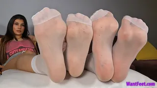 Cum for Nyloned Feet