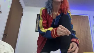 Harley Quinns Classic Giantess and Foot Stomp POV: