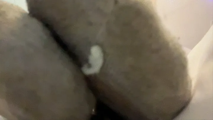 Dirty White Socks and a Tight Hairy Pussy