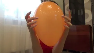 Popping balloons with long nails