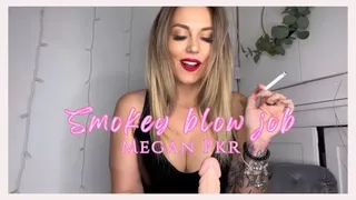 Smokey blow job with Red lips