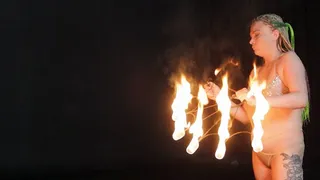 Naked with fire