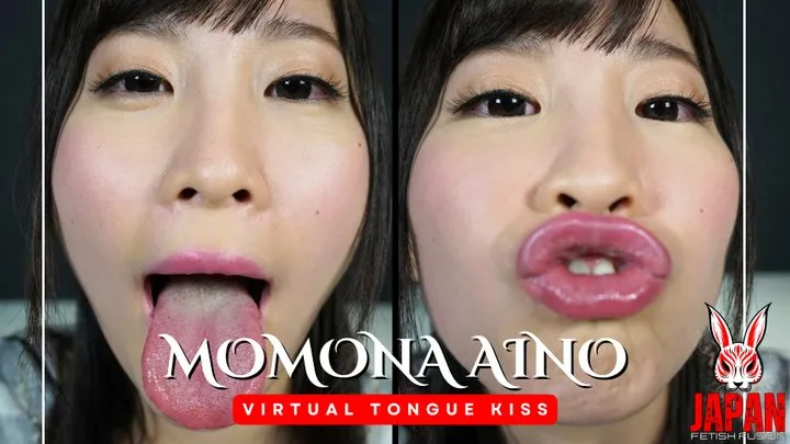 Virtual Tongue Kiss: Momona Aino kiss, spit and lick you POV