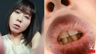 Virtual Tongue Kiss with Marika Naruse spit and lick you POV