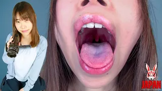 An Amateur KAEDE's Raw, Drenched Mouth Display