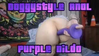 Taking A Dildo To My Tight Ass Doggystyle