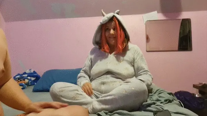 Unicorn Dressed As Unicorn Gets Pussy Rubs And Spankings