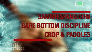 Bare Bottom Discipline - Crop and Paddles