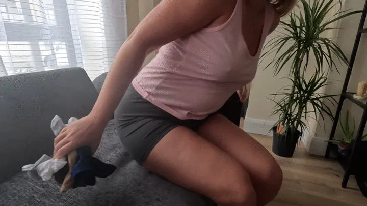 Try on socks foot worship