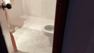 Crazy Step-son is spying step-mom pee in the toilet