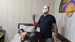 jason whip catwoman ass and play with her body