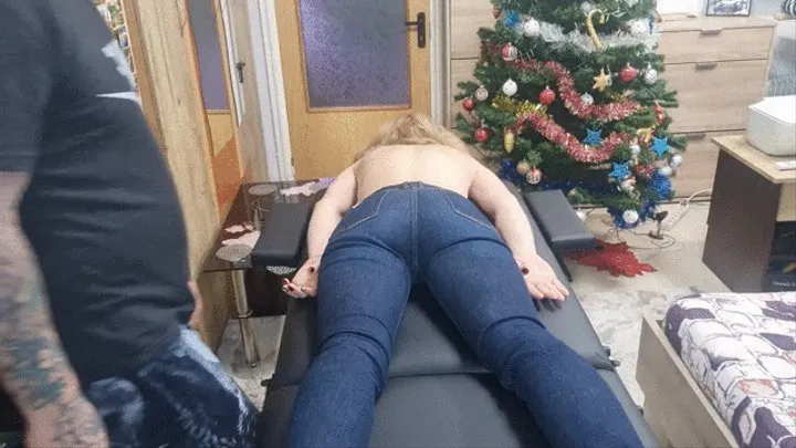 ass massage ,pussy finger in guess jeans