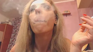 lip curl fetish and smoking fetish