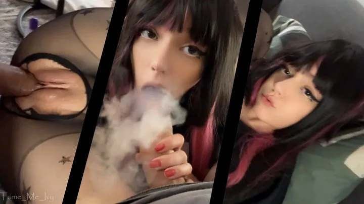 Succubus Egirl Smoking and Getting Fucked