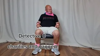 Detective CleaveGagged is Chair Tied and Bandana Gagged