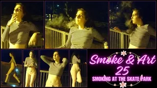 Smoke & Art 25 - Girl Smoking at the Skate Park