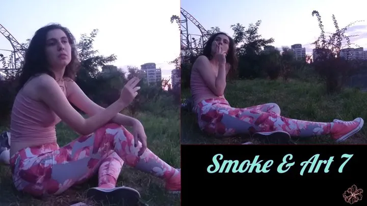 Smoke & Art 7 Beautiful pink milf enjoys herself in nature