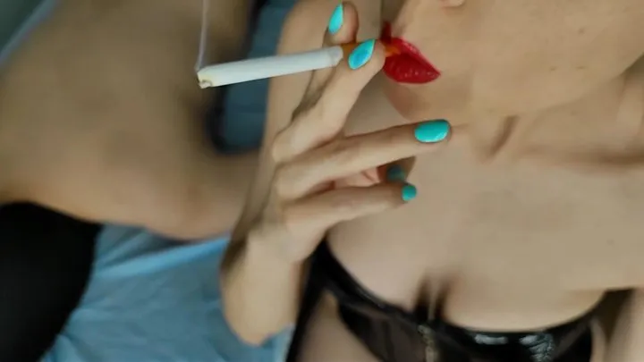 Smoking Fetish With Sub Human Ashtray