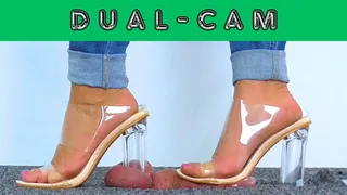 Cum Under My Clear Vacation Heels - Bug Cam - AmbersCBT - 66BC