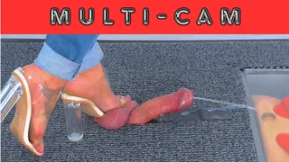 Cum Under My Clear Vacation Heels - Multi Cam - AmbersCBT - 66MC