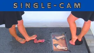 Gag And Cum Under My Dirty Bare Feet - Amber Cam - AmbersCBT - 70AC