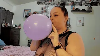 Blowing a Balloon to POP