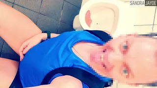 Sandra Jayde 04-06-24 You want to pee in a public toilet? Then aim for my mouth, not the urinal! I dream of being pissed on by a guy! It's exciting, I love being pissed on!