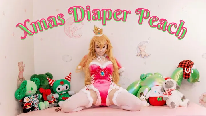 Diapered Princess Peach Tries to Escape the Christmas Castle