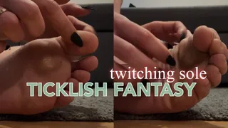 Tickling My Dirty Sole with Long Nails