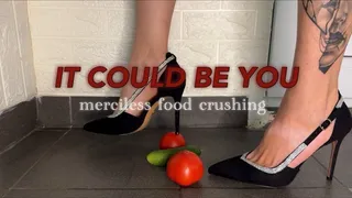 High Heels vs Cucumber & Tomatoes, A Crushing Experience