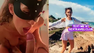 Romantic sex of tourists, blowjob, cum on face, pissing on tits, bath and fetish