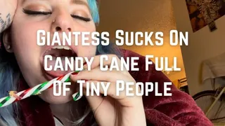 Giantess Sucks On Candy Cane With Tinies