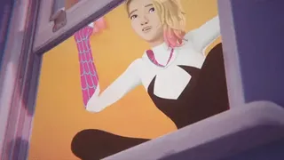 Spiderman Miles caught masturbating then fucks Gwen Stacy