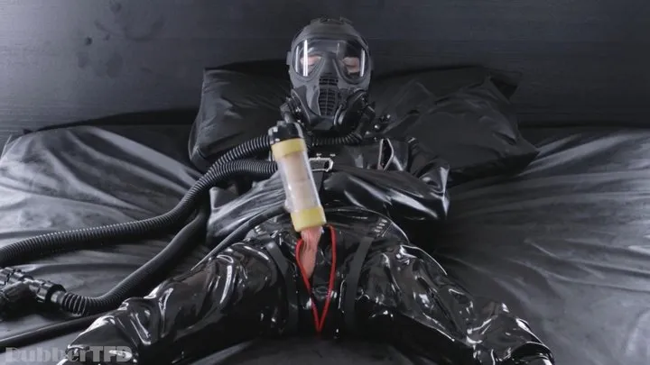 RUBBER BOUND (BOUND 2 - RESTRICTED MILKING) [Gay Leather, Latex, Fetish]