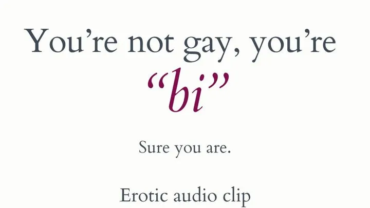 You're Not Gay, You're Bi