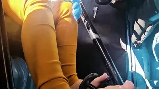 Pedal POV with Scrunched Toes