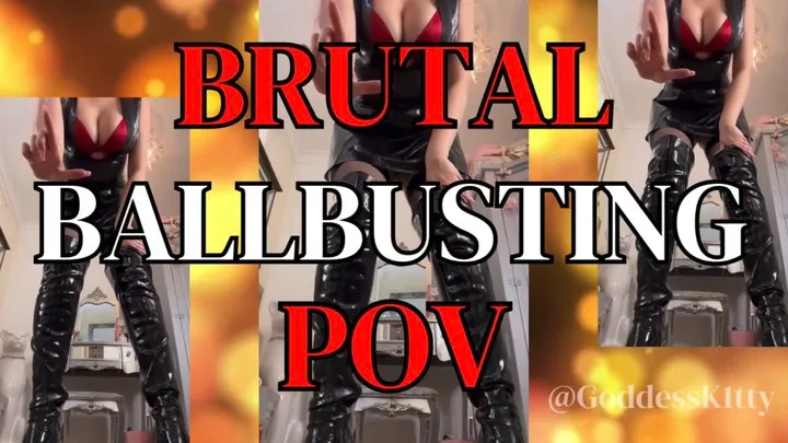 Brutal Ballbusting POV