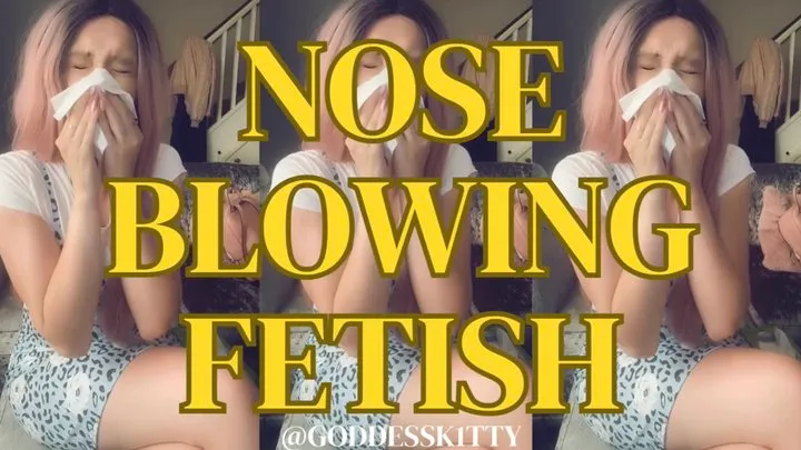 Nose Blowing Fetish - LOUD!