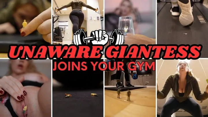 Unaware Giantess Joins Your Gym