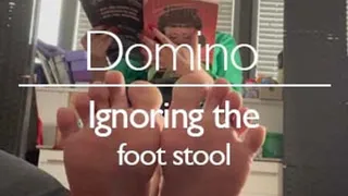 Domino Ignores her Foot stool