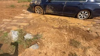 Horribly STUCK In Yucky MUD In My Flip Flops!