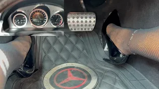 FLOORING And FAST DRIVING In Fishnets And Pumps