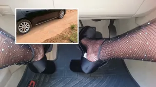 Sexy SPINOUTS On A Dirt Road In Mary Jane Heels