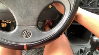 CRANKING MY VOLKS IN MY SEXY WEDGES