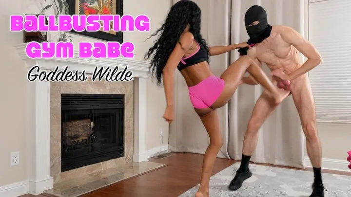 Ballbusting Gym Babe