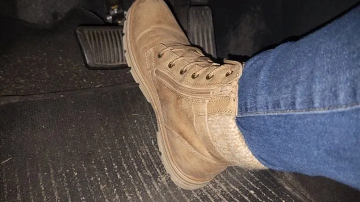 Long drive in comfy hiking boots